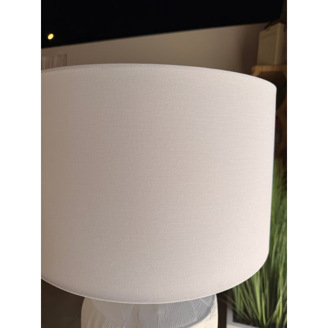 Uttermost White Table Lamp For Sale In West Palm - Image 6 of 8