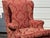 Pair of Chippendale Style Straight-Leg Fireside Wingback Chairs For Sale - Image 10 of 12