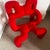 Red Ekstrem Lounge Chair by Terje Ekstrom, 1980s For Sale - Image 3 of 8