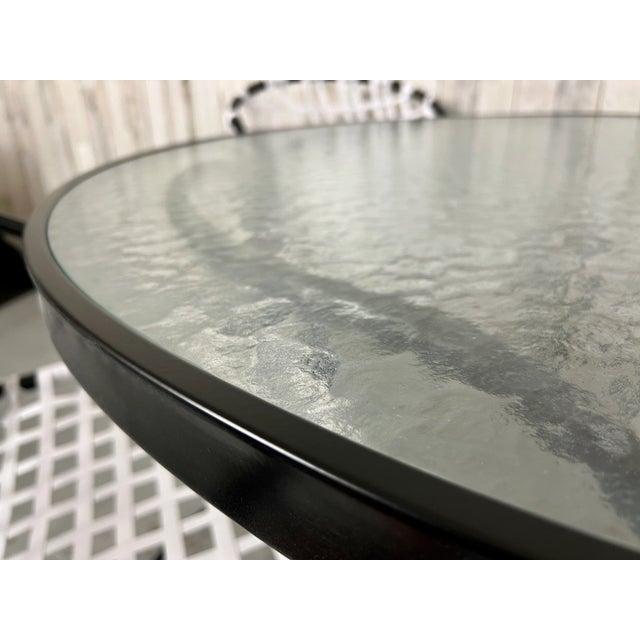 1950s 1950s Tadao Inouye for Brown Jordan Kantan Patio Table and Four Chairs, Attributed For Sale - Image 5 of 12