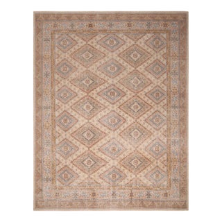 Rug & Kilim’s Oversized Diamond Play Rug in Taupe, 12x16 For Sale
