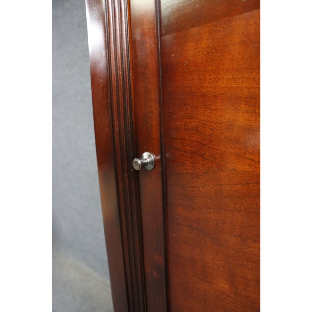 American Signature Cherry Linen Press Cabinet With Drawer For Sale In Philadelphia - Image 6 of 14