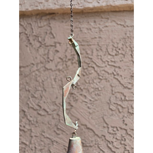 Metal Late 20th Century Paolo Soleri-Cosanti Original Bronze Wind Chime For Sale - Image 7 of 10