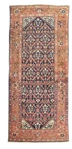 Early 20th Century Antique Hand-Knotted Persian Gallery Rug - 5′3″ × 11′7″