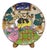 Vintage Judy Miller 10" Art Pottery Decorative Ceramic Plate "Lovers in Bed" For Sale