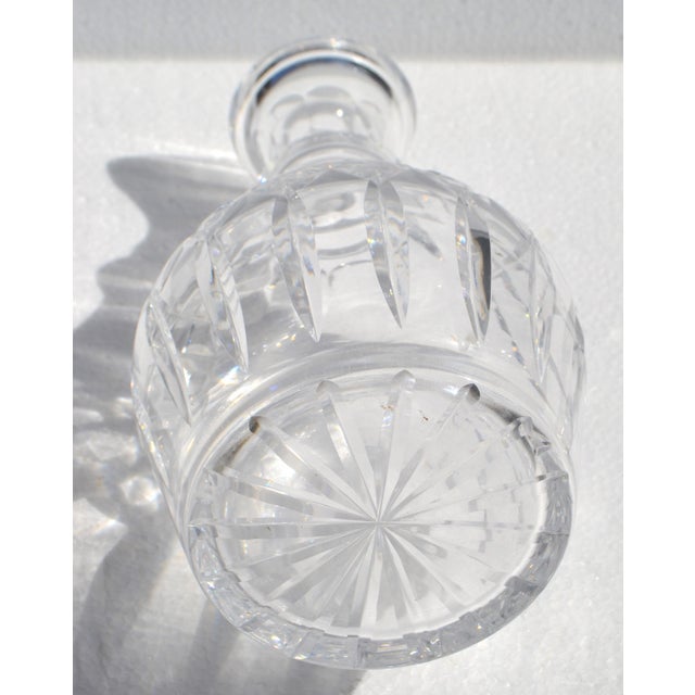 Vintage Waterford Crystal Spirit Liquor Decanter Handmade Cut Glass Pattern Star Stopper For Sale - Image 14 of 16