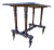20th Century Turned-Leg Side Table With Castors, Victorian Style For Sale