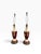 Vintage Ruby Porcelain Courting Scene Table Lamps With Gilt Accents — Pair For Sale In Boston - Image 6 of 12