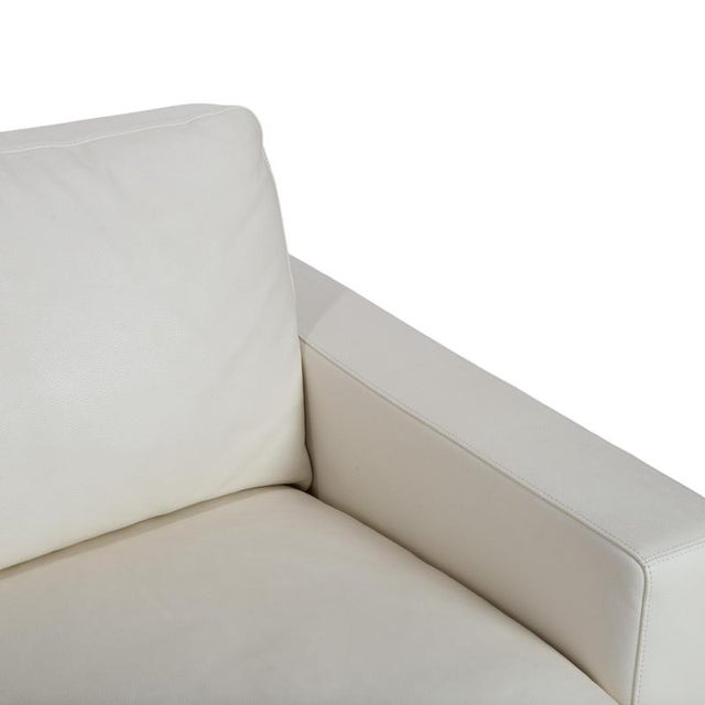 Cream Leather Corner Sofa with Adjustable Headrest from Machalke For Sale - Image 6 of 17