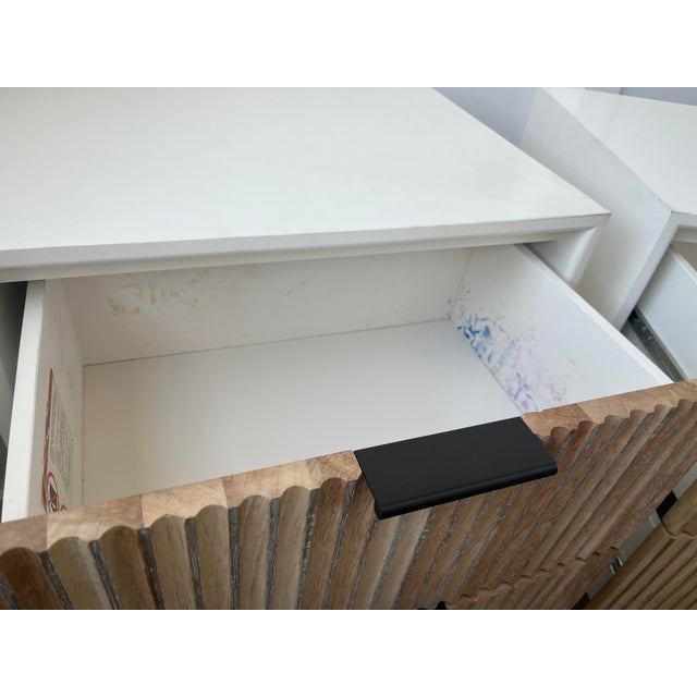 West Elm Set of 2 West Elm Quinn Nightstands For Sale - Image 4 of 9
