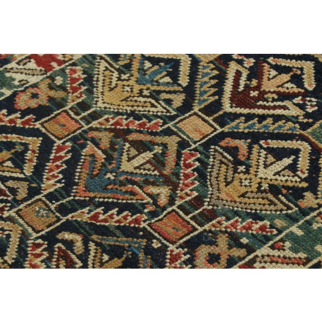 Late 19th Century Antique Shirvan Red and Beige Geometric Wool Runner For Sale - Image 5 of 7