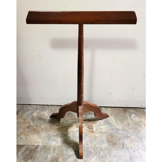 Traditional Vintage Cherry Newspaper Magazine Rack For Sale - Image 3 of 5