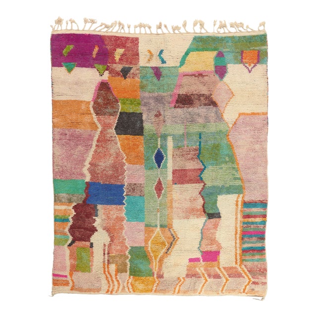 Contemporary Boujad Moroccan Rug, 10'03 X 12'04 For Sale