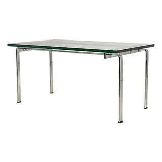 Large Side Table in Steel and Glass by Preben Fabricius and Jørgen Kastholm for Kill International, Germany, 1969 For Sale