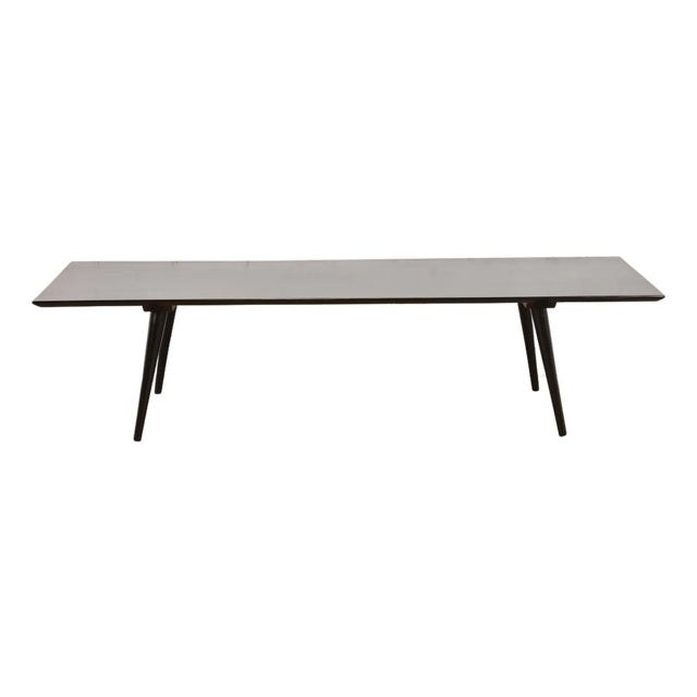 Paul McCobb Planner Group Black Lacquered Coffee Table or Bench, Newly Refinished For Sale
