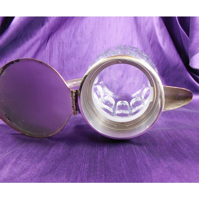 1940s 1940s Large Crystal Wine Decanter With Ice Insert For Sale - Image 5 of 9