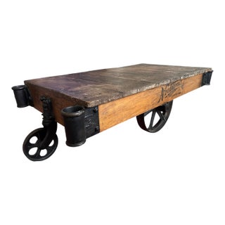 Rare 1940's Nutting Truck Co. Cart Coffee Table | Model 140/141 | Faribault Minn For Sale