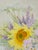 20 Th C Original Oil on Board Sunflower Painting For Sale - Image 4 of 6