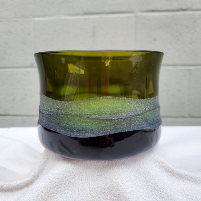 Olive Late 20th Century Villeroy & Boch Jewels Series Glass Bowl For Sale - Image 8 of 12