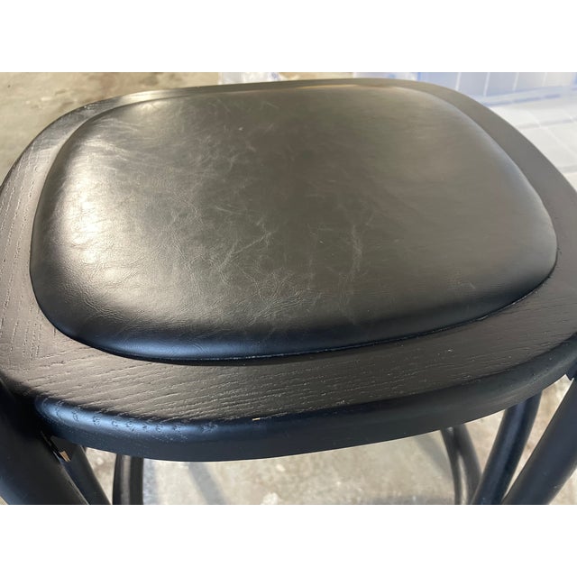 Black Lucas Bar Stools - Pottery Barn For Sale - Image 8 of 8