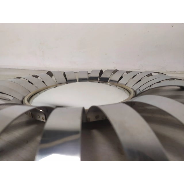 Stainless Steel Sun Mirror from Roche Bobois, 1970s For Sale - Image 10 of 13
