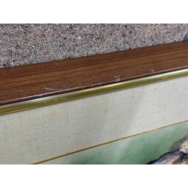 Wood Framed Signed J. Akston "Bloody Mary, 1973" Mixed Media on Board For Sale - Image 7 of 12