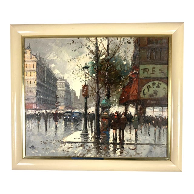 French Street Painting For Sale