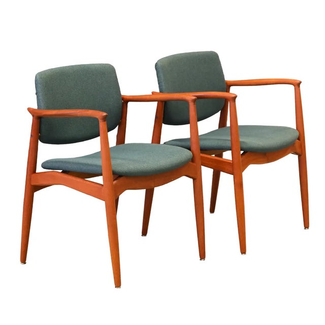 1970s Model 67 Captain's Chair in Teak by Erik Buch for Ørum Møbelfabrik For Sale - Image 5 of 11