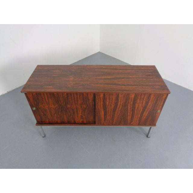 Small Laminated Sideboard in Rosewood Finish from Waiko, Germany, 1970s For Sale - Image 10 of 17