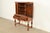 Early Romweber Antique English Jacobean Carved Oak and Burl Wood Bar Cabinet, Circa 1900 For Sale In South Bend - Image 6 of 16