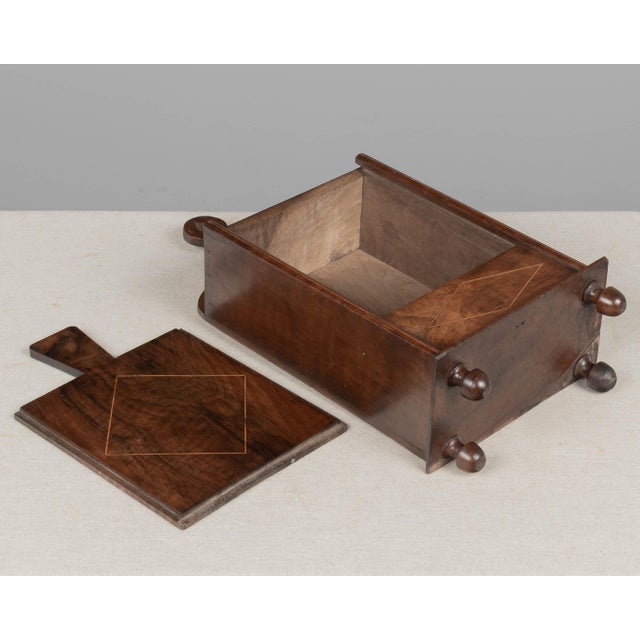 Brown 19th Century French Decorative Box or Fariniere For Sale - Image 8 of 8