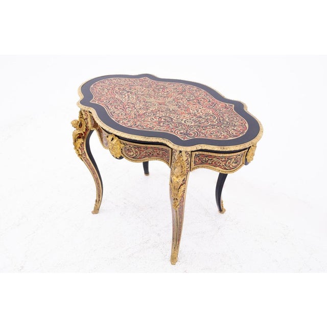 Mid-19th Century Boulle Table, France For Sale - Image 5 of 17