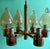 Mid 20th Century Danish Modern Brass and Glass Chandelier For Sale - Image 13 of 13