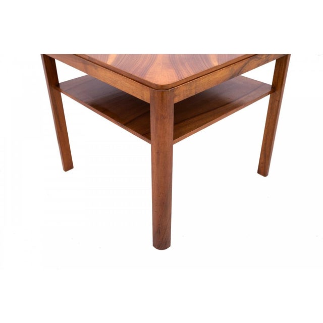 Art Deco Square Table, Poland, 1950s For Sale - Image 6 of 7