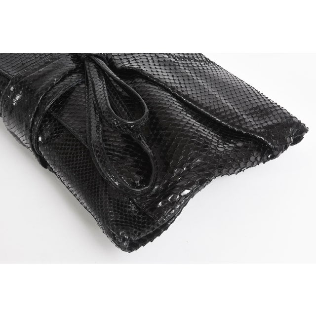 Valentino Valentino Black Python Bag or Clutch 2010 For Sale - Image 4 of 10