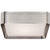 Precision Large Square Flush Mount in Polished Nickel with Clouded Glass Designer: Kelly Wearstler Canopy: 9.5" Square...