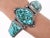 Native American 7" Fred Maloney Navajo Sterling and Turquoise Bracelet For Sale - Image 3 of 11
