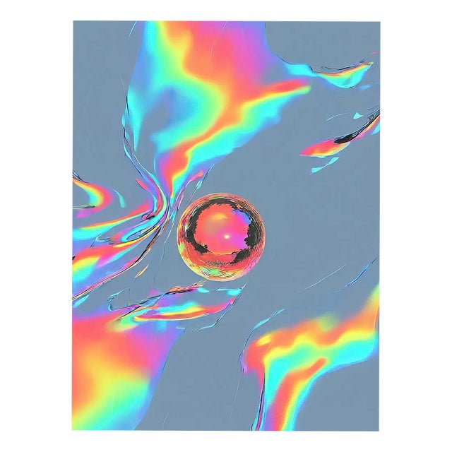 Ian Jones, Interference Marble Drop, Archival Pigment Print For Sale