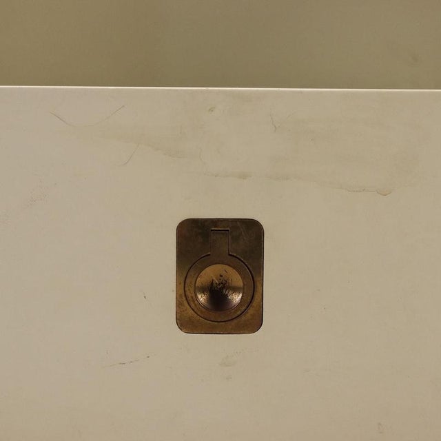 Wood White Lacquered Wood Nightstand, 1970s For Sale - Image 7 of 10