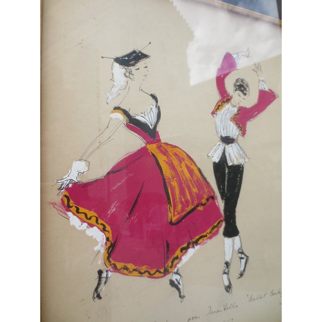 1957 Dancers Costumes Tarantella For Sale - Image 9 of 9