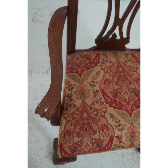 Set of 10 Ethan Allen Ball & Claw Mahogany Dining Room Chairs For Sale In Philadelphia - Image 6 of 18