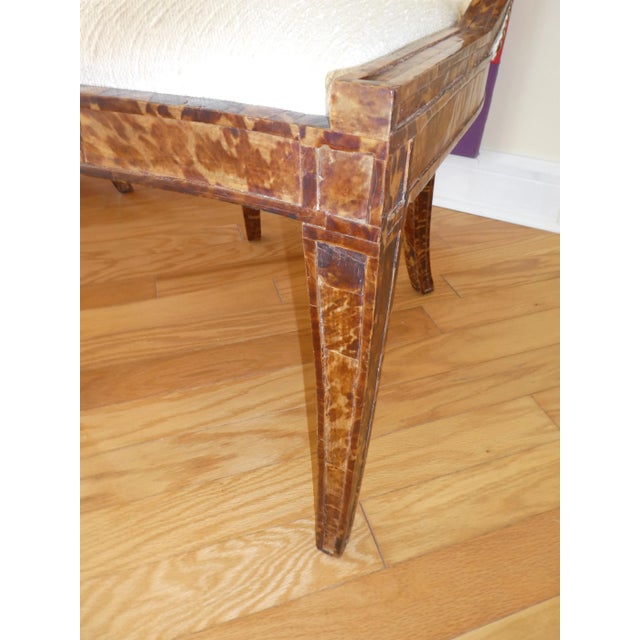 Regency Style Tortoise Shell Veneered Chairs - a Set of 4 For Sale In Miami - Image 6 of 12