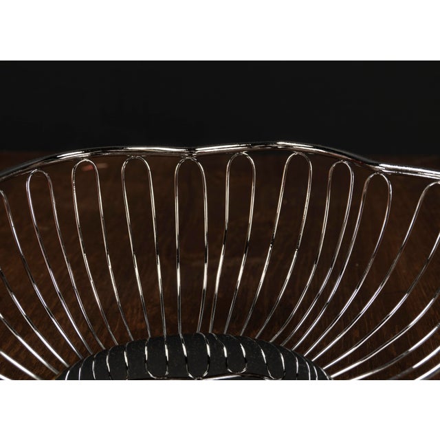 Mid-Century Modern Chrome Wire Basket, 1950s For Sale - Image 4 of 9