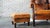 1970s 1970s Vintage Art Deco Distressed Cognac Leather Wingback Chair & Ottoman For Sale - Image 5 of 16