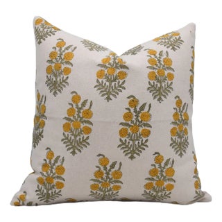 Designer Hand Block Printed Duck Canvas Cover Pillows 12x20 Inch- Hajara Collection For Sale