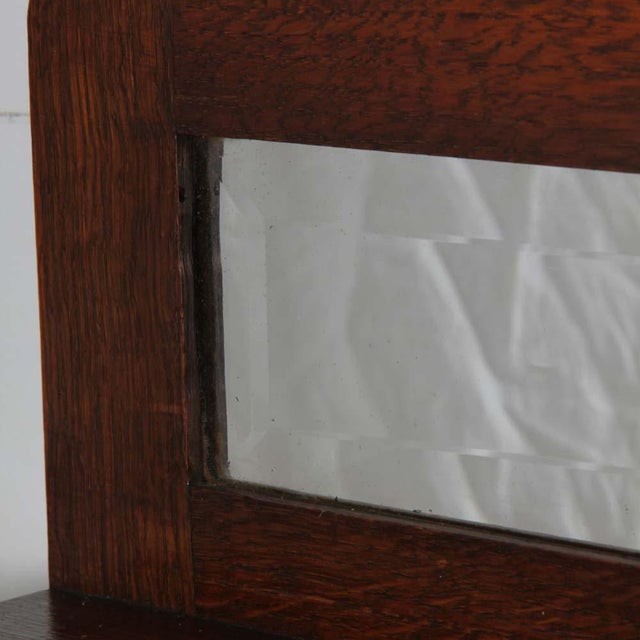 20th Century Wooden Shelf with Mirror For Sale - Image 5 of 9