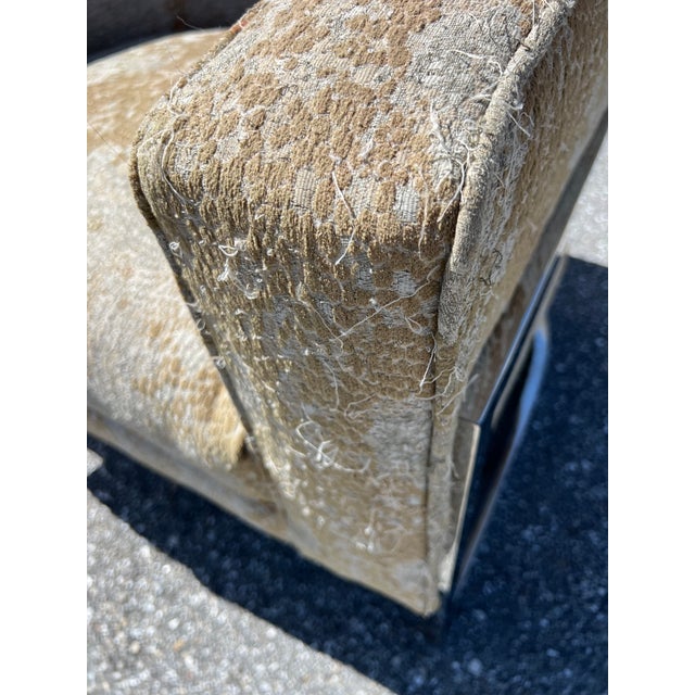 Milo Baughman for Thayer Coggin Chrome Curved Lounge Chairs in the Manner of Milo Baughman - a Pair For Sale - Image 4 of 4