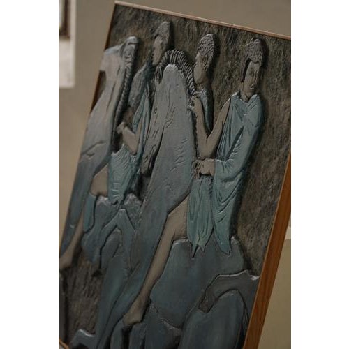 Mid-20th Century Modern Wall Relief with Figural Motif, 1950s For Sale - Image 10 of 18
