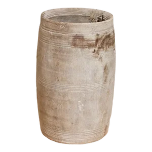 Primitive Handcarved Wooden Pot-Pooran