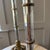 1980s John Richard Pillar Lamps Features Detailed Brass Palm Frond Accents and a Leaded Crystal Column - a Pair For Sale - Image 12 of 12